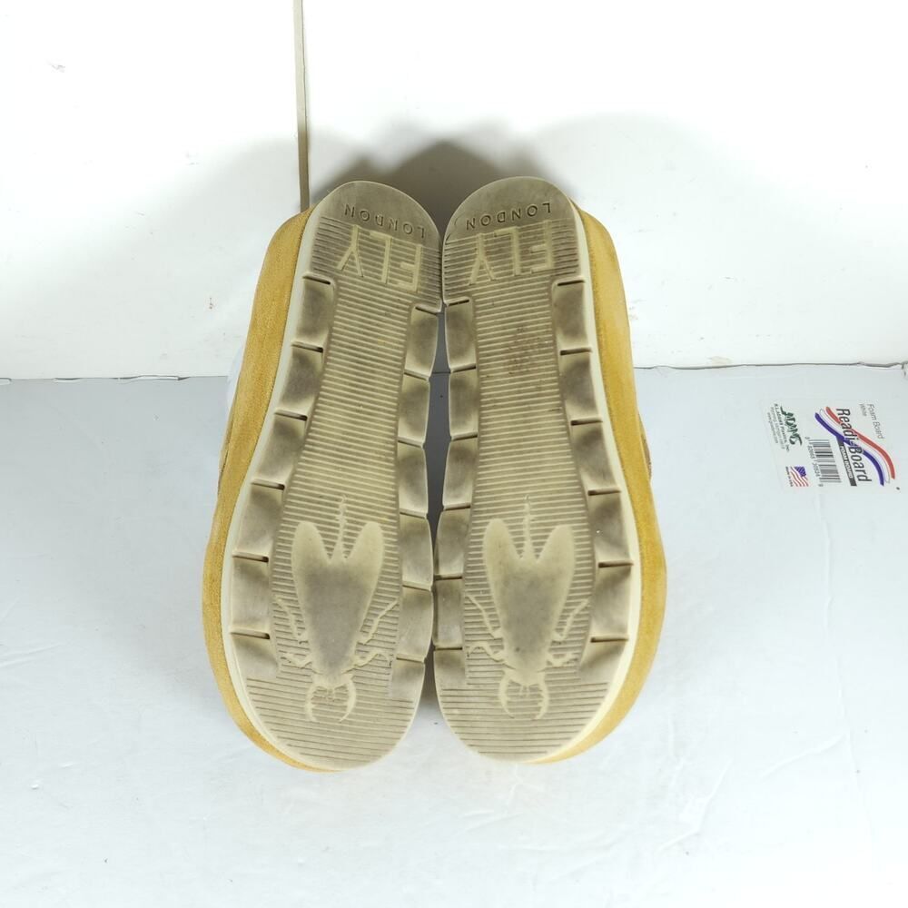 FLY LONDON Women’s Begsfly EU37 US6,5 Yellow Suede Platform Wedge Sandals - Picture 11 of 16